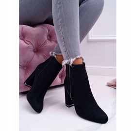 FE1 Women's Boots On High Heel Black Domeno 2