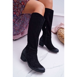 Women's Boots Laura Messi 2071 Leather Suede Black This Love 1