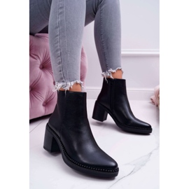 IdealDept Women's Boots On A Heel Black Duo 1