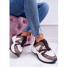 Women's Sport Shoes Burgundy Snake Skin Larey red 1
