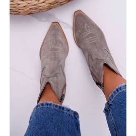 Nicole Women's Leather Cowboy Boots Cappucino Batty brown 2