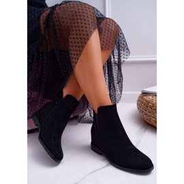 BUGO Women's Boots on a wedge Suede Black Tema 2