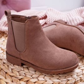 POPA Children's boots with Flat Heel Khaki Mergolo 1