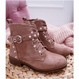 FP1 Pearls Khaki Nargos children's boots pink 2