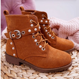 FP1 Pearl Camel Nargos children's boots brown 2