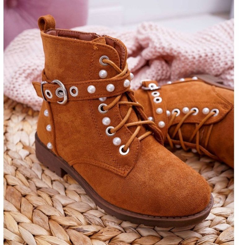 FP1 Pearl Camel Nargos children's boots brown 1