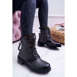 Women's Boots Workers Big Star Leather Gray EE274507 grey 1