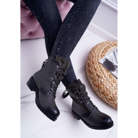 Women's Boots Workers Big Star Leather Gray EE274507 grey 2