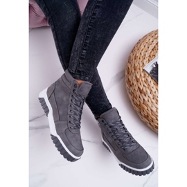 Women's Sport Shoes Big Star High Gray EE274222 grey 2