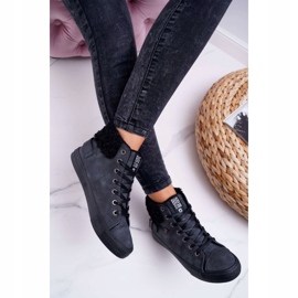 Women's Sneakers Big Star High Warm Black EE274080 2