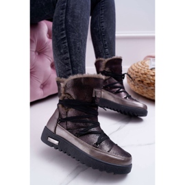 Vinceza Women's Snow Boots With Fur Dark Gray Fereni grey 1