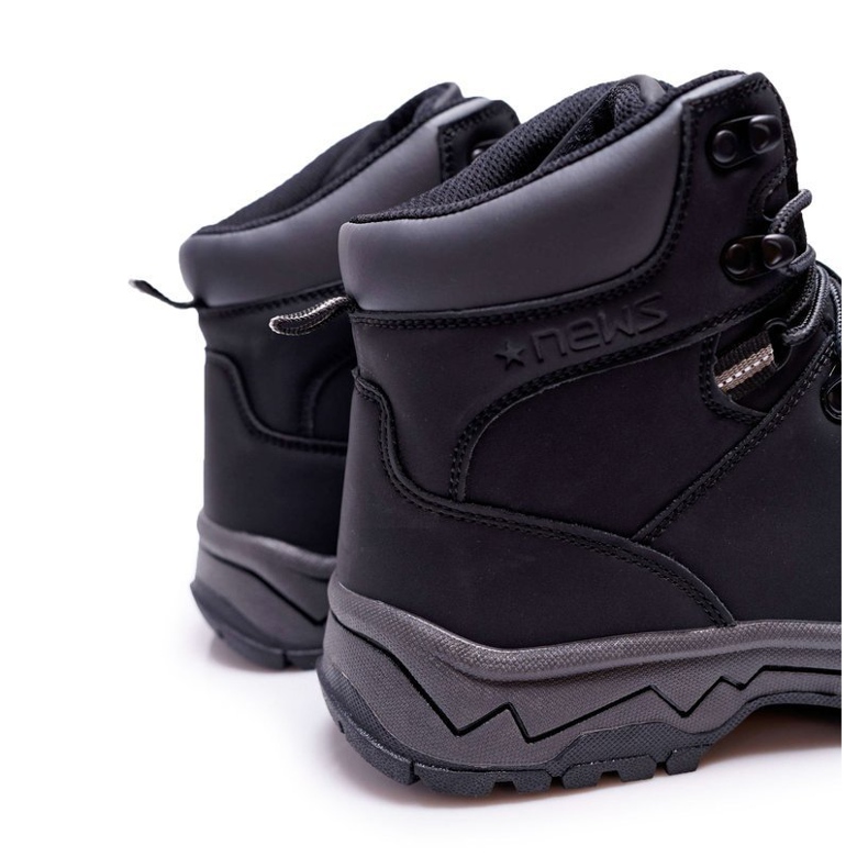 EVE Men's Black Warm Trekking Shoes Derex 1