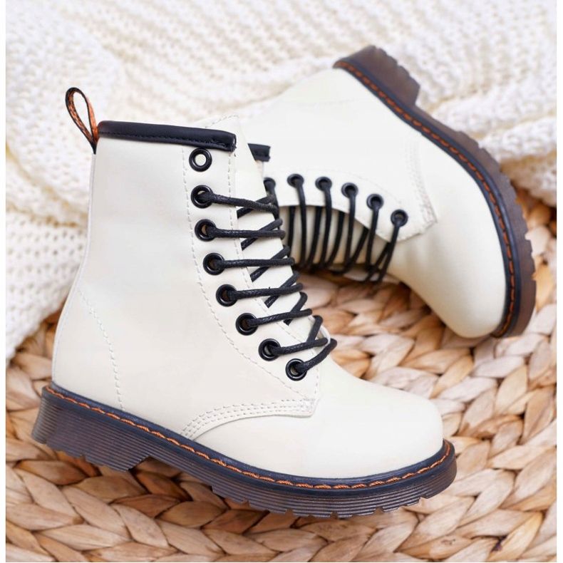 FRROCK Children's warm boots with a zipper, phosphorescent white gabby 2