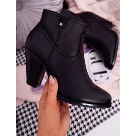 BUGO Women's Boots On A Heel Black Memphis 1