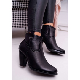 BUGO Women's Boots On A Heel Black Memphis 2
