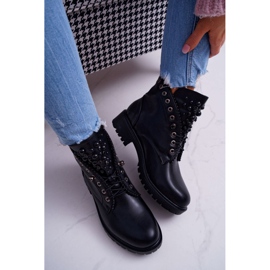 FRID Women's Boots With Pearls Warm Black Memer 2