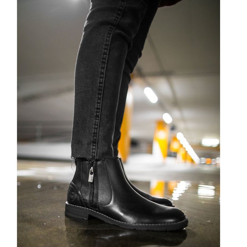 Men's Boots Leather Big Star Black EE174287 1 Men's Boots Leather Big Star Black EE174287 1