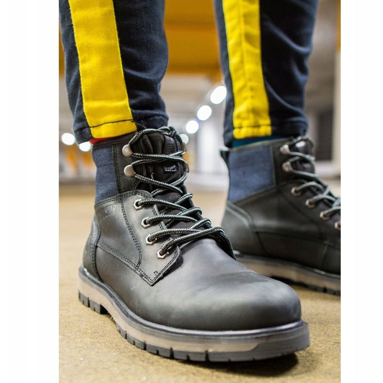 Men's Hiking Boots Leather Big Star Black EE174267 1