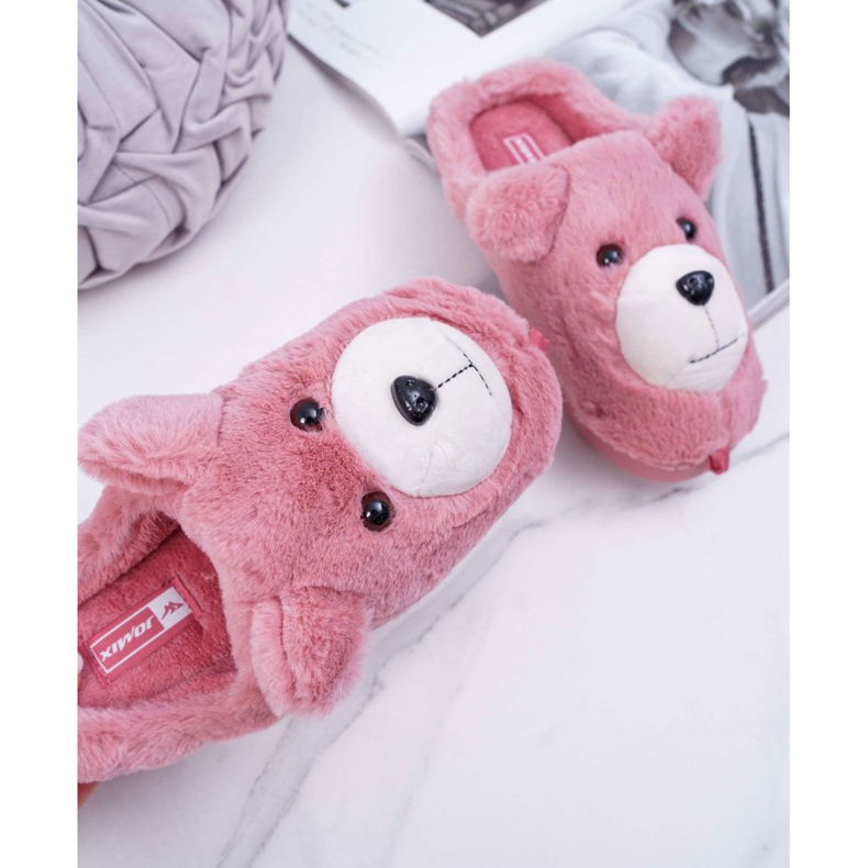 Women's Slippers With Fur Red Bear 2