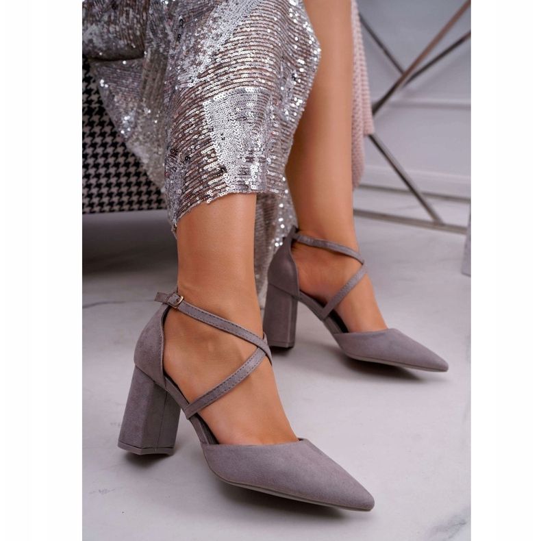 PS1 Women's Pumps On A Heel In Spitz Gray Future grey 1 PS1 Women's Pumps On A Heel In Spitz Gray Future grey 1