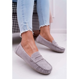 SEA Women's Gray Loafers Suede Bolero grey 1