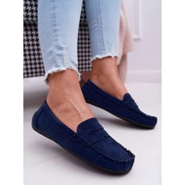 SEA Women's Loafers Navy Blue Suede Bolero 1 SEA Women's Loafers Navy Blue Suede Bolero 1