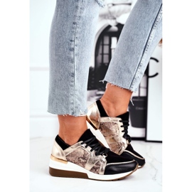 Nicole Women's Sneakers Golden Natural Leather Coledo 1