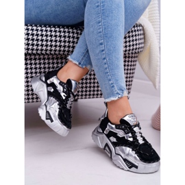 Women's Sport Shoes Big Star by Daniel Lopez Black Silver FF274A527 grey 2