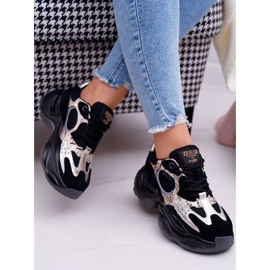 Women's Sport Shoes Big Star by Daniel Lopez Black and Gold FF274A524 yellow 2 Women's Sport Shoes Big Star by Daniel Lopez Black and Gold FF274A524 yellow 2