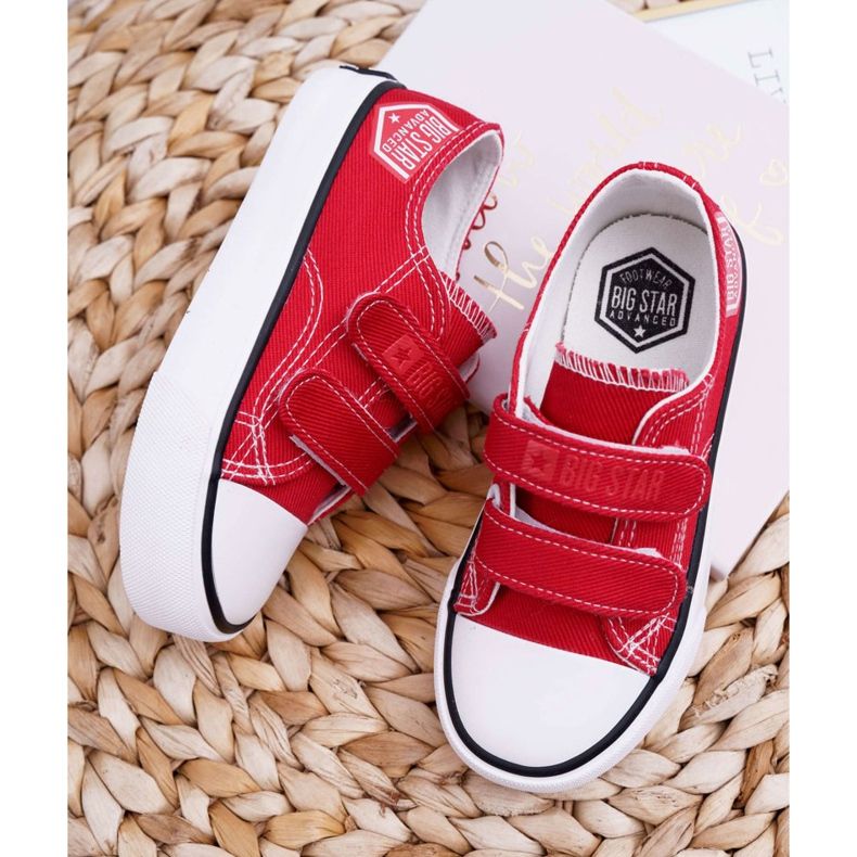 Children's Sneakers Big Star With Velcro Red FF374063 2