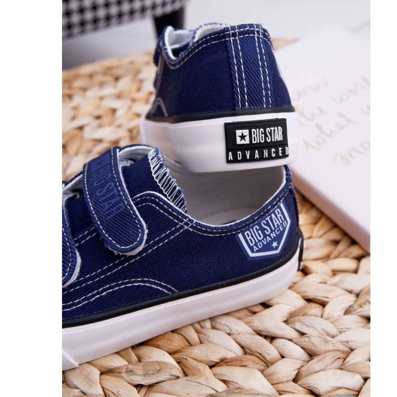 Children's Sneakers Big Star With Velcro Navy Blue FF374064 2