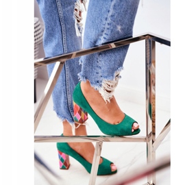 Women's Pumps Sergio Leone Suede Green PB135 Be Mine! 1 Women's Pumps Sergio Leone Suede Green PB135 Be Mine! 1