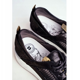 EVE Women's Sport Shoes Leather Black Love Me 1