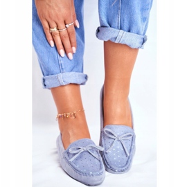 Women's Loafers Suede S.Barski A199 Blue Wannabe 2