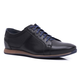 Men's Brogues Shoes Casual Nikopol Leather Black 1730 1