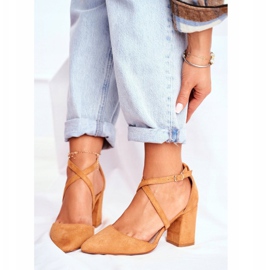 PS1 Women's Pumps On A Heel In Spitz Camel Traffic brown 1