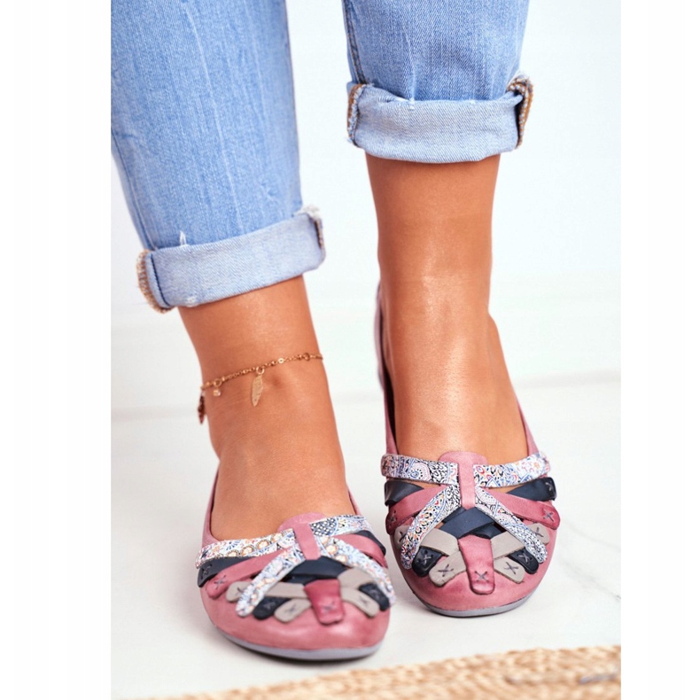 Women's Ballerinas Maciejka Leather Pink 01358 2 Women's Ballerinas Maciejka Leather Pink 01358 2