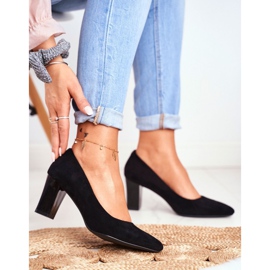 Women's Pumps Sergio Leone PB403 Suede Black Herline 1 Women's Pumps Sergio Leone PB403 Suede Black Herline 1