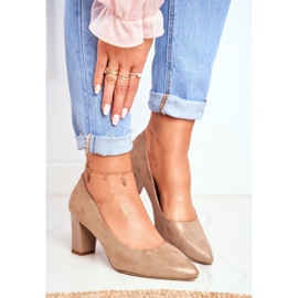 Women's Pumps Sergio Leone PB403 Shimmering Beige Herline 1 Women's Pumps Sergio Leone PB403 Shimmering Beige Herline 1