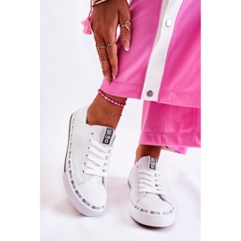 Women's Sneakers Big Star Openwork White FF274024 1