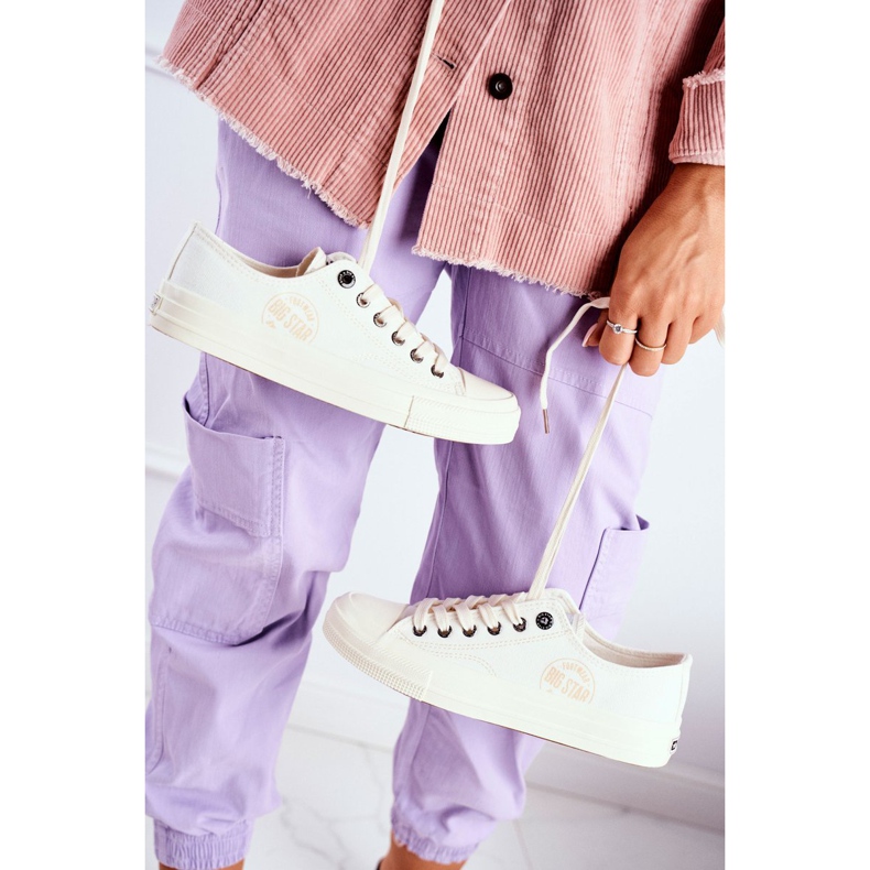 Women's Sneakers Big Star White FF274124 ecru 1 Women's Sneakers Big Star White FF274124 ecru 1