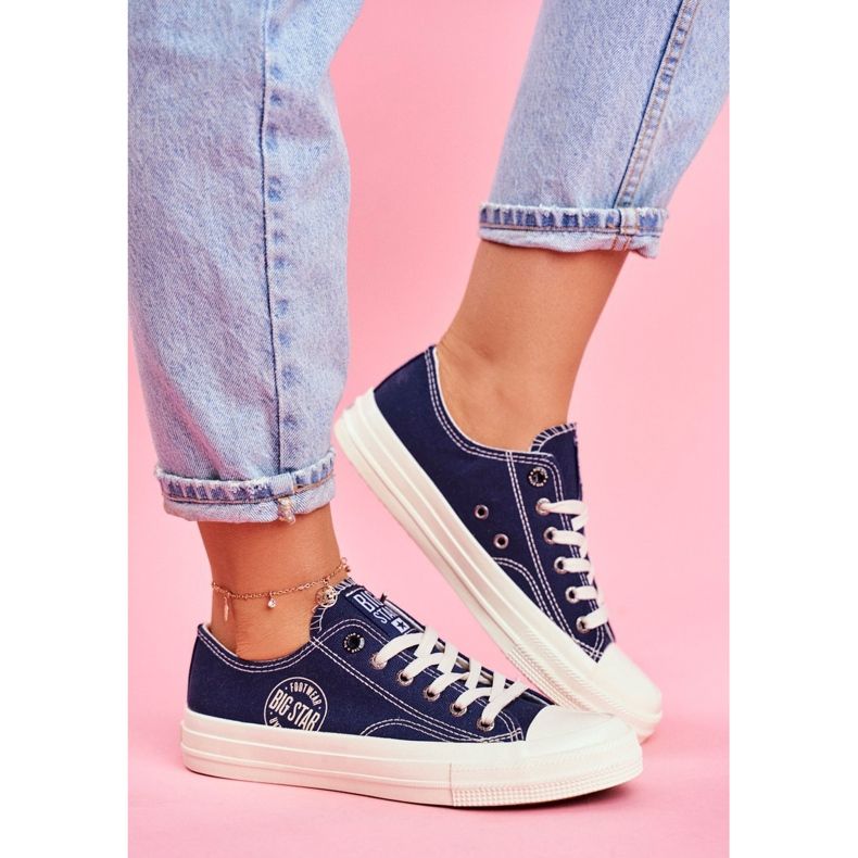 Women's Sneakers Big Star Navy Blue FF274125 1 Women's Sneakers Big Star Navy Blue FF274125 1