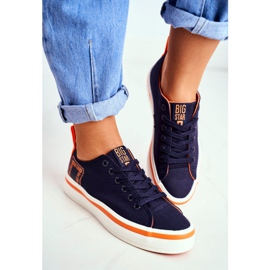 Women's Sneakers Big Star Navy Blue FF274A070 2