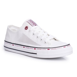 Women's Sneakers Cross Jeans White Mesh FF2R4016C 2