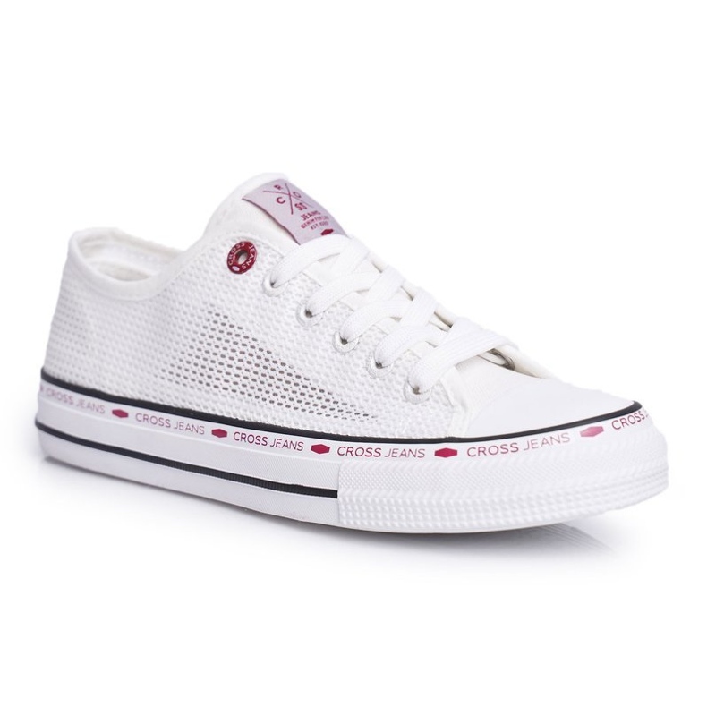 Women's Sneakers Cross Jeans White Mesh FF2R4016C 2