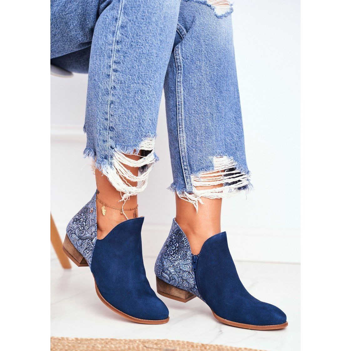 Navy 2025 womens boots