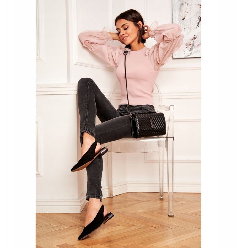 Women's Ballerinas Laura Messi Leather Black 2127 1 Women's Ballerinas Laura Messi Leather Black 2127 1