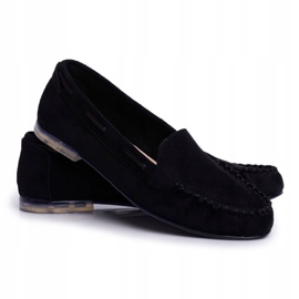 Women's Loafers Sergio Leone Suede Black MK722 1