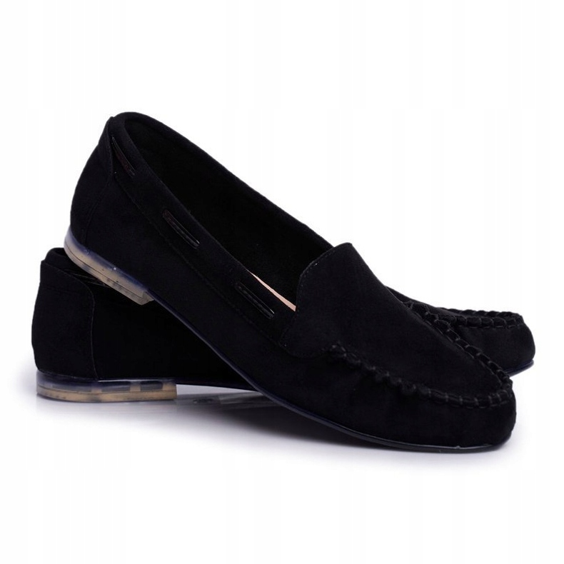Women's Loafers Sergio Leone Suede Black MK722 1 Women's Loafers Sergio Leone Suede Black MK722 1