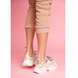 PS1 Women's Sport Shoes Snakeskin Beige Giselle 2